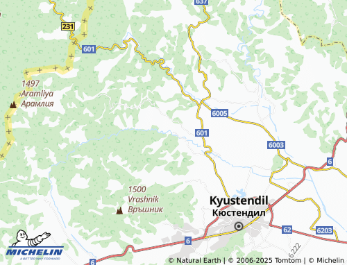 MICHELIN Mazarachevo map - ViaMichelin
