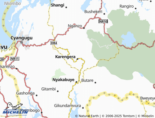 Carte MICHELIN Karengera - ViaMichelin