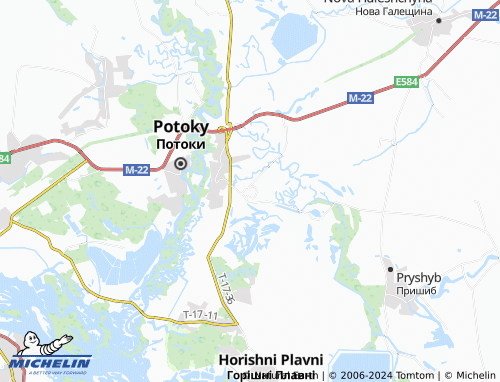 MICHELIN Hora map - ViaMichelin