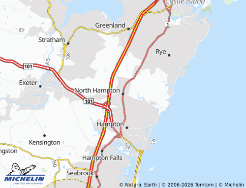 Mapa MICHELIN North Hampton - ViaMichelin