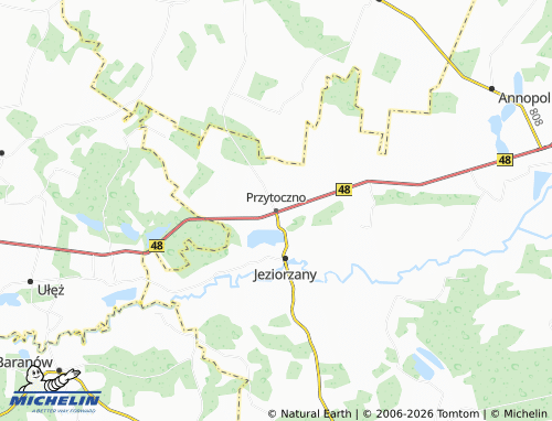 Carte MICHELIN Przytoczno - ViaMichelin