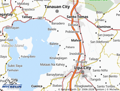 MICHELIN Balete map - ViaMichelin