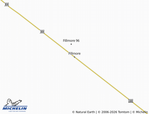 MICHELIN Fillmore map - ViaMichelin