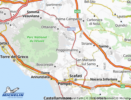MICHELIN Terzigno map - ViaMichelin