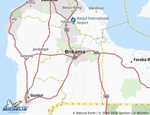 Mappa MICHELIN Brikama - ViaMichelin
