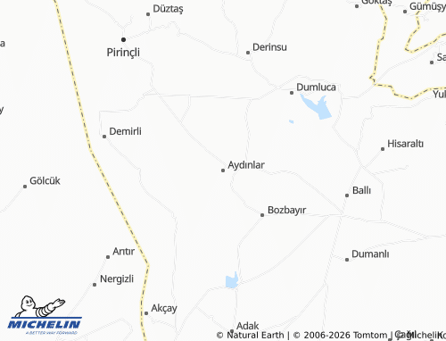 MICHELIN Aydınlar map - ViaMichelin