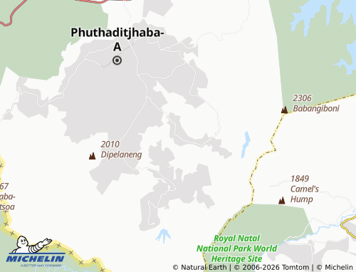 Mappa MICHELIN Thaba Bosiu - ViaMichelin