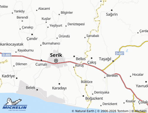 Mappa MICHELIN Belkıs - ViaMichelin