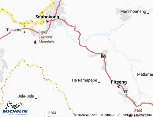 MICHELIN Metati Ha Thabo map - ViaMichelin