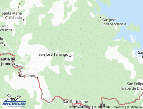 MICHELIN Agua Temazcal map - ViaMichelin