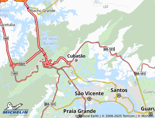 MICHELIN-Landkarte Vila Santa Tereza - ViaMichelin