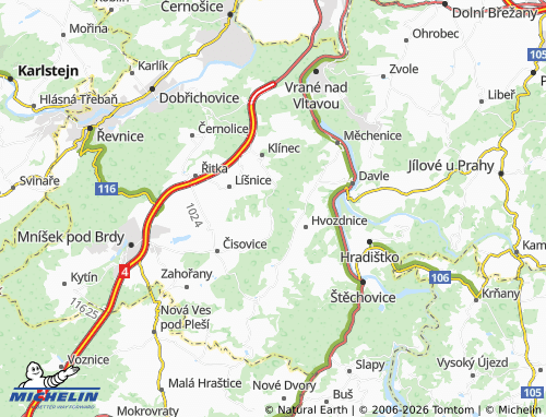 Mappa MICHELIN čtvrť Svatopluka Čecha - ViaMichelin