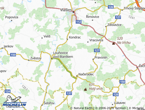 Mapa MICHELIN Křížov - ViaMichelin