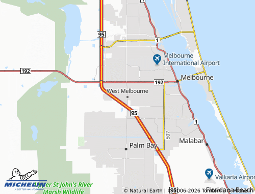 Mapa MICHELIN West Melbourne - ViaMichelin