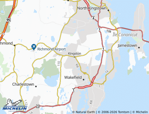 Carte MICHELIN Kingston - ViaMichelin