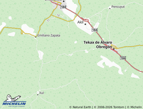 Mapa MICHELIN Xohuayán - ViaMichelin