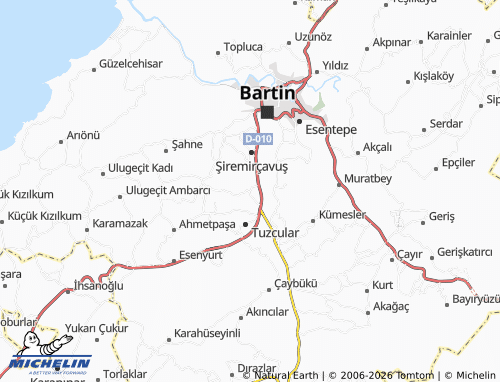 MICHELIN Gecen map - ViaMichelin