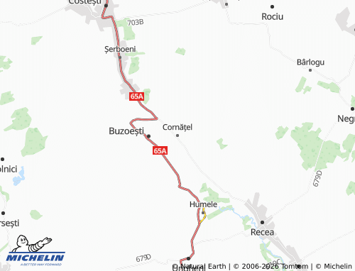 Mapa MICHELIN Cornățel - ViaMichelin