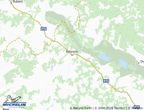 Mapa MICHELIN Bebrenes pagasts - ViaMichelin