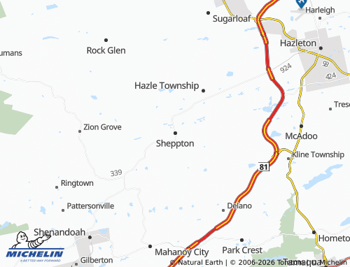 Mappa MICHELIN Sheppton - ViaMichelin