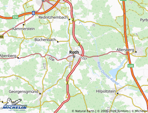 Mappa MICHELIN Roth - ViaMichelin