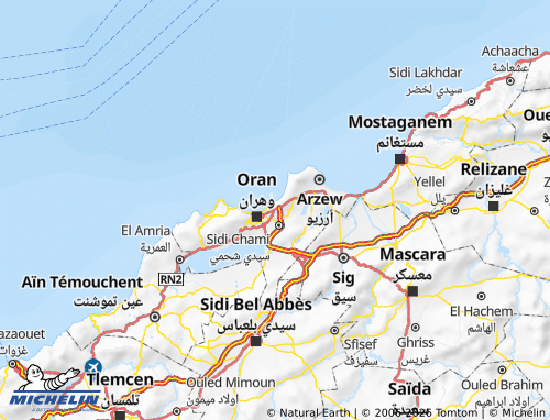 Carte MICHELIN Bir El Djir - ViaMichelin