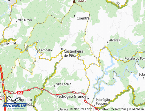 Carte MICHELIN Fontes - ViaMichelin