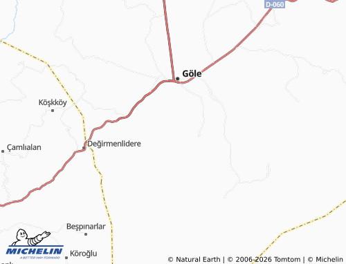 Mapa MICHELIN Göle - ViaMichelin