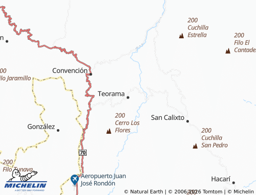 MICHELIN Teorama map - ViaMichelin