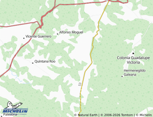 Mappa MICHELIN Ejido José Castillo Tielmans - ViaMichelin