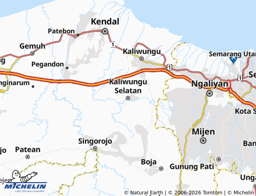 MICHELIN-Landkarte Kaliwungu Selatan - ViaMichelin