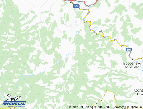 Kaart MICHELIN Vaksevo - ViaMichelin