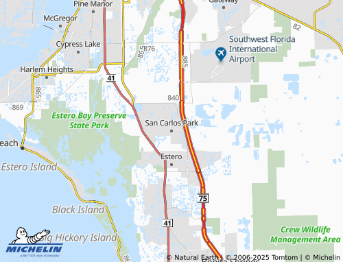 Mappa MICHELIN San Carlos Park - ViaMichelin