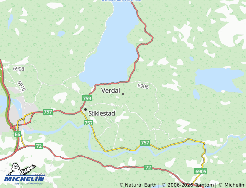 MICHELIN Verdal map - ViaMichelin