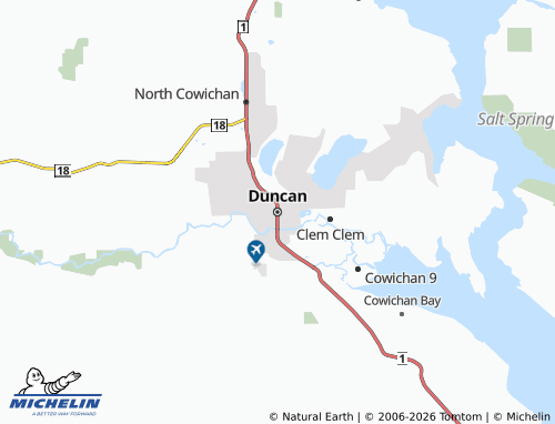 Mapa MICHELIN Duncan - ViaMichelin