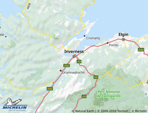 Carte MICHELIN Highland - ViaMichelin
