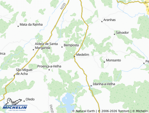 Mapa MICHELIN Medelim - ViaMichelin