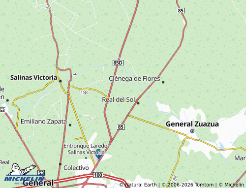 MICHELIN Los Héroes Monterrey map - ViaMichelin