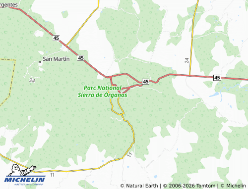 MICHELIN División del Norte map - ViaMichelin