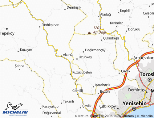 MICHELIN Uzunkaş map - ViaMichelin