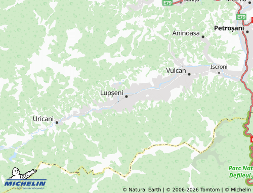 MICHELIN Lupșeni map - ViaMichelin