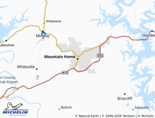 Carte MICHELIN Mountain Home - ViaMichelin