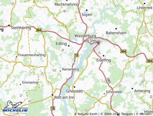 MICHELIN-Landkarte Kornberg - ViaMichelin
