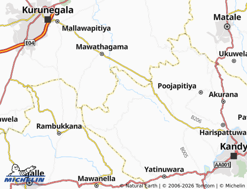 MICHELIN Kinigama West map - ViaMichelin