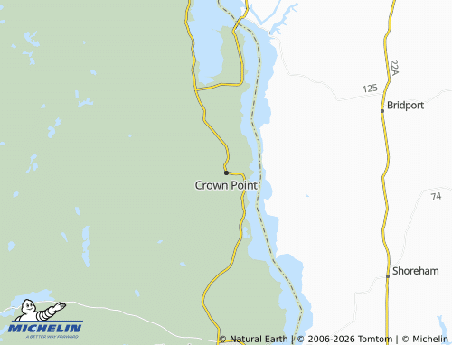 Mapa MICHELIN Crown Point - ViaMichelin