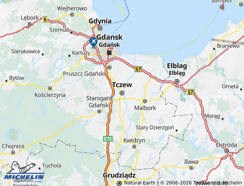Carte MICHELIN Tczewski - ViaMichelin