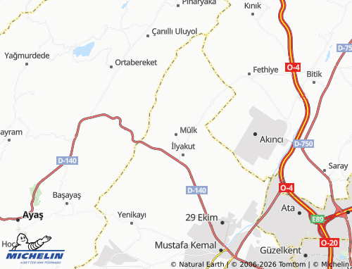 MICHELIN Mülk map - ViaMichelin