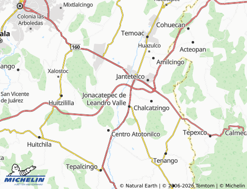 Carte MICHELIN Amacuitlapilco - ViaMichelin