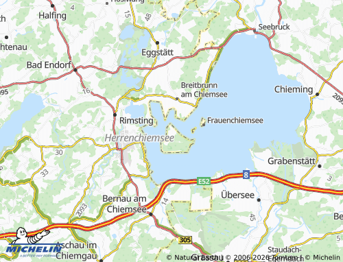 Mappa MICHELIN Chiemsee (See) - ViaMichelin