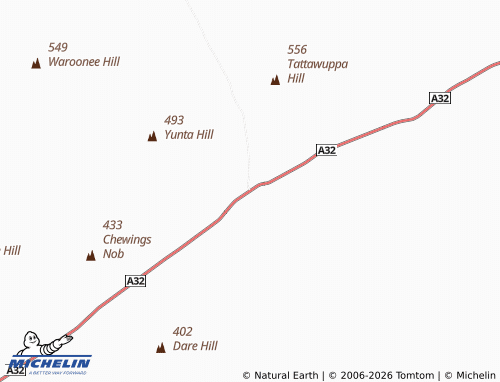 MICHELIN Yunta map - ViaMichelin